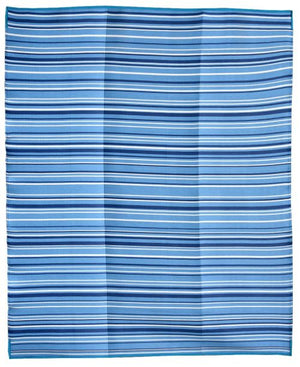 Zenith Blue Recycled Plastic Foldable Waterproof Large Camping Mat - 360x270cm - Floorsome - Outdoor Rugs