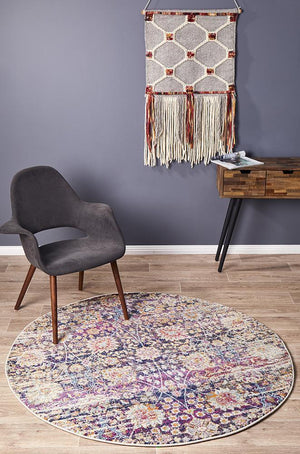 Zolan Transitional Multi Round Rug - Floorsome - Modern