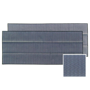 ZORO Recycled Plastic Outdoor Mat, Black & Grey 5x2.4 - Floorsome - Outdoor Rugs