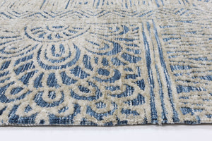 Alayah Navy Flower Rug