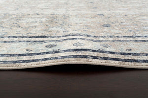 Providence Esquire Rim Traditional Beige Rug