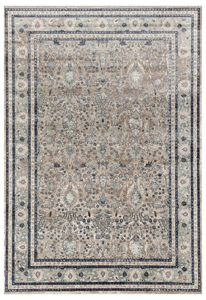 Providence Esquire Rim Traditional Beige Rug